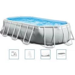 INTEX PRISM FRAME OVAL PREMIUM POOLS Piscine 503 X 274 X 122 Cm 26796GN