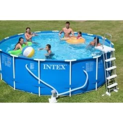 INTEX Metal Frame Pools Piscine 457 X 122 Cm Avec Filtration 28242GN -Bestway Boutique intex 28242GN 4 800x800 1